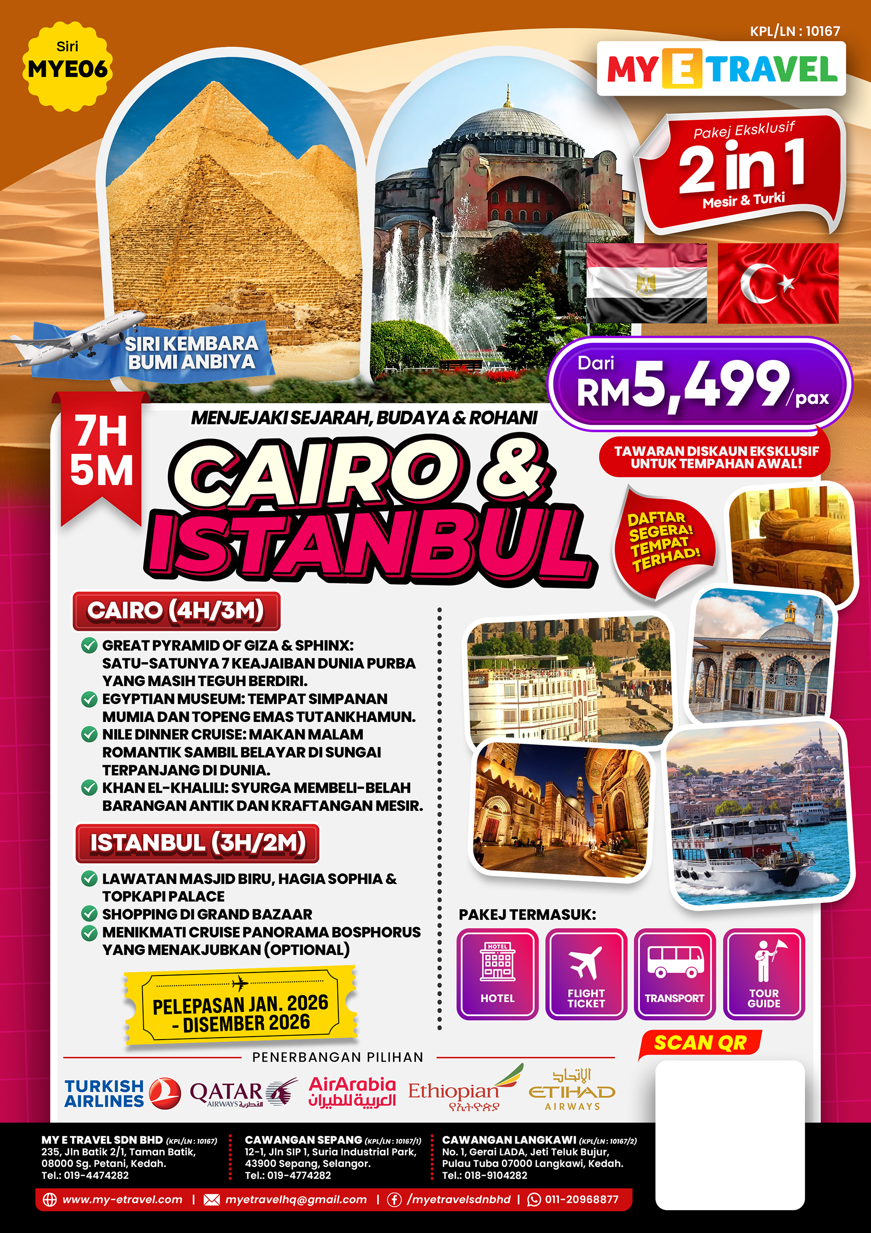 MY06 Flyers Ziarah Cairo ISTANBUL